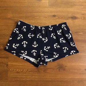 Ahoy, Ladies! Navy Blue Anchor Shorts